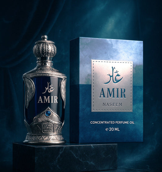 Amir by Naseem – Premium Concentrated Perfume Oil (CPO) – 20ml ( أمير من نسيم – زيت عطر مركز فاخر – ٢٠ مل )